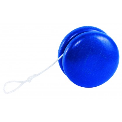 Yo-Yo en bois Bleu