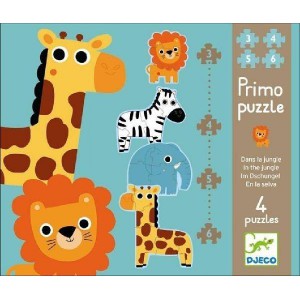 Primo puzzle dans la jungle - de 3, 4, 5 et 6 pieces